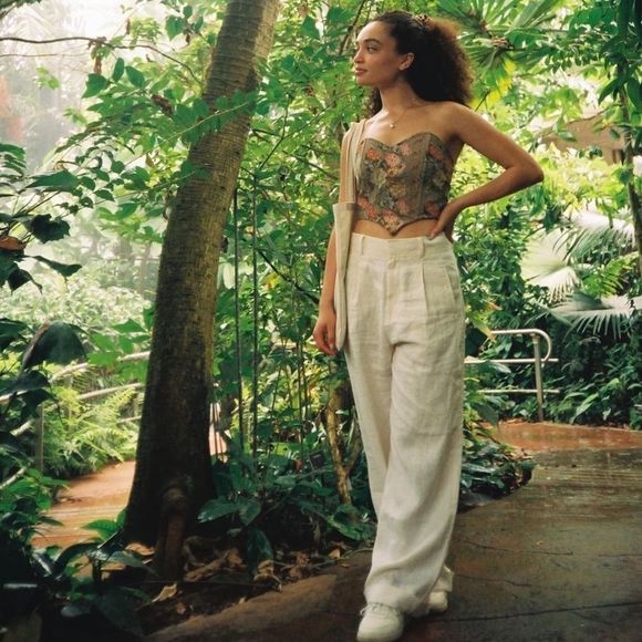 EVERLANE The Linen Way-High Drape Pant - Picture 13 of 13